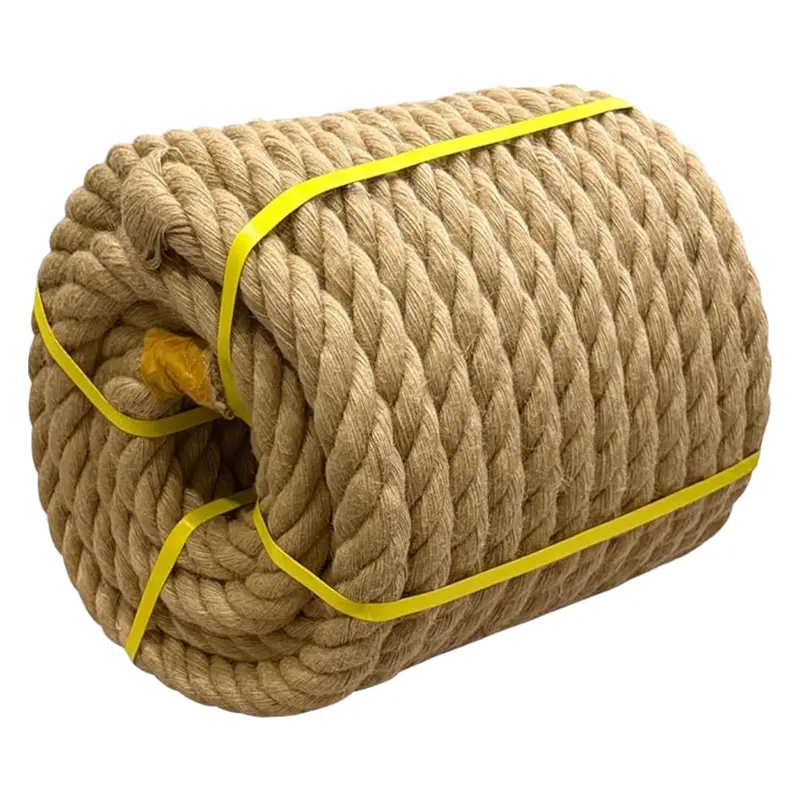Natural Jute Rope – 1", 1.5", and 2" Diameter Options for Swings, Railings & Crafts 2