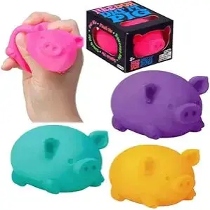 NeeDoh Dig’ It Pig – Squishy Sensory Ball Set (3-Pack)