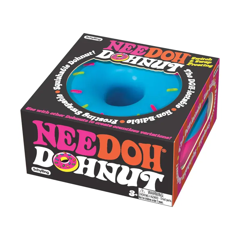 NeeDoh Dohnuts – Chew-Resistant Squishy Ring Toys