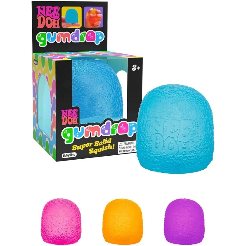 NeeDoh Gumdrop – Textured Sensory Squeeze Toy (2.5 Inches)