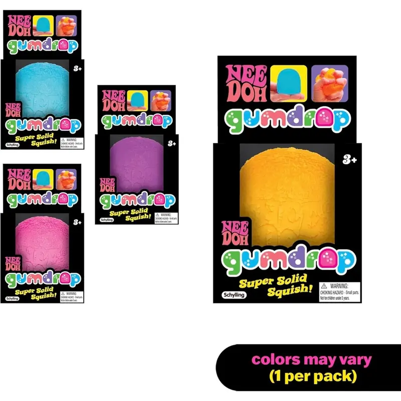 NeeDoh Gumdrop – Textured Sensory Squeeze Toy (2.5 Inches) 2