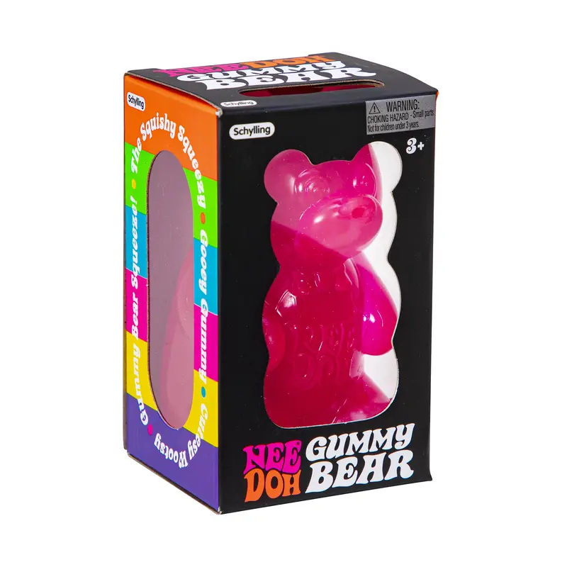 NeeDoh Gummy Bear – Chewy-Feel Sensory Squeeze Toy