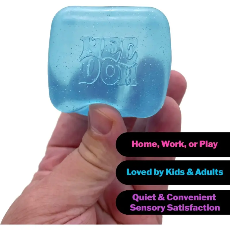 NeeDoh Nice Cube – 2.25-Inch Solid Squish Toy