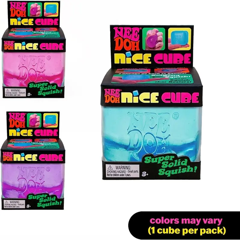 NeeDoh Nice Cube – Assorted Color Single Pack