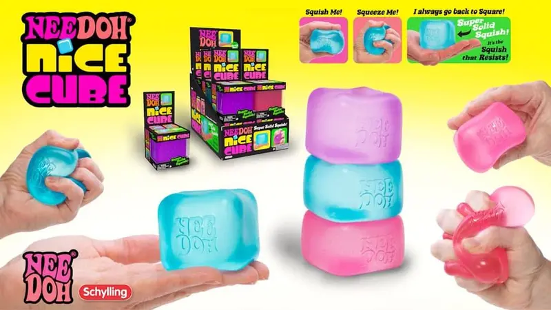 NeeDoh Nice Cube – Classic Solid Squish Toy 2