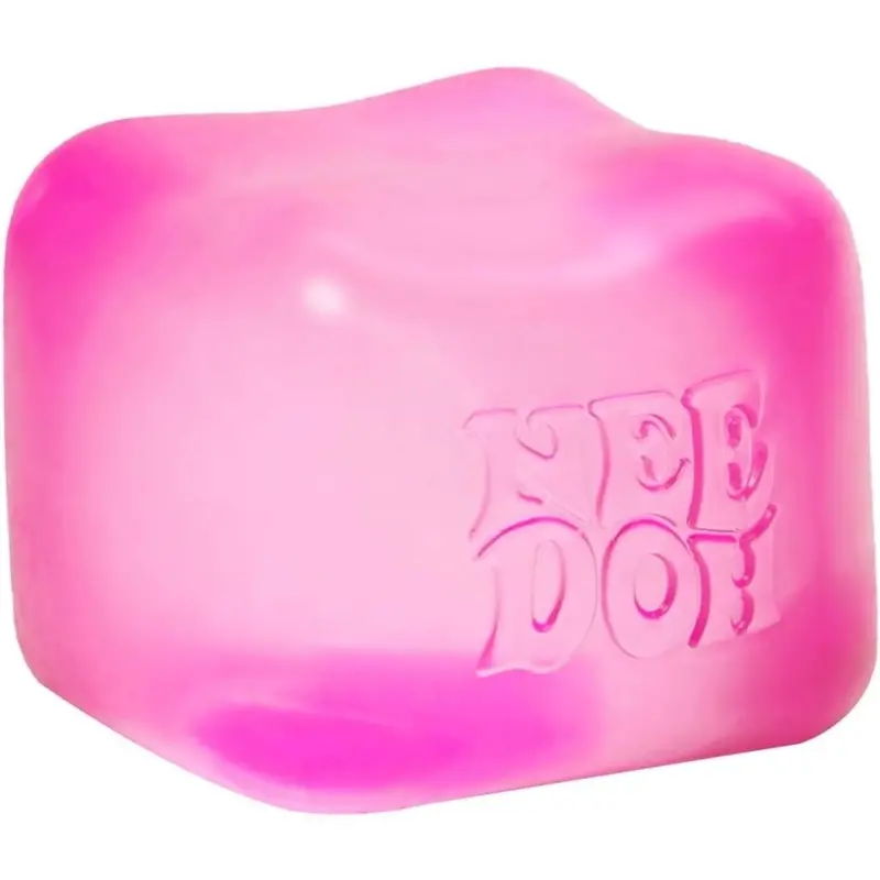 NeeDoh Nice Cube – Pink Solid Squish Toy