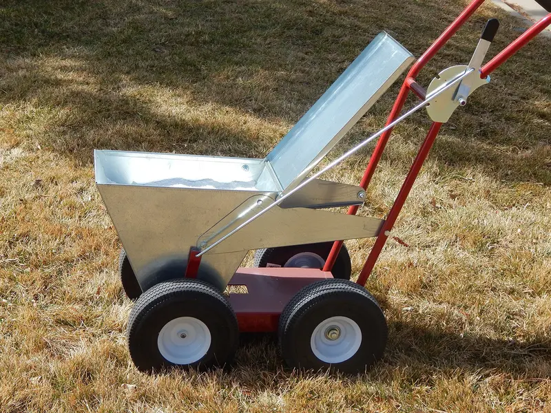 Newstripe NewLiner HD Dry Line Marker – 50 lb Galvanized Steel Field Marking Tool for Baseball, Track & Events (2" or 4" Lines)
