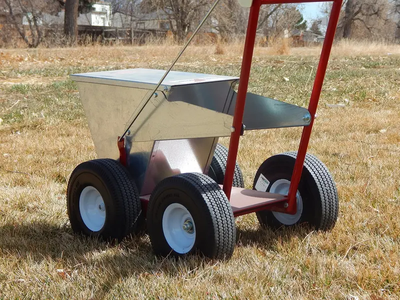Newstripe NewLiner HD Dry Line Marker – 50 lb Galvanized Steel Field Marking Tool for Baseball, Track & Events (2" or 4" Lines)
