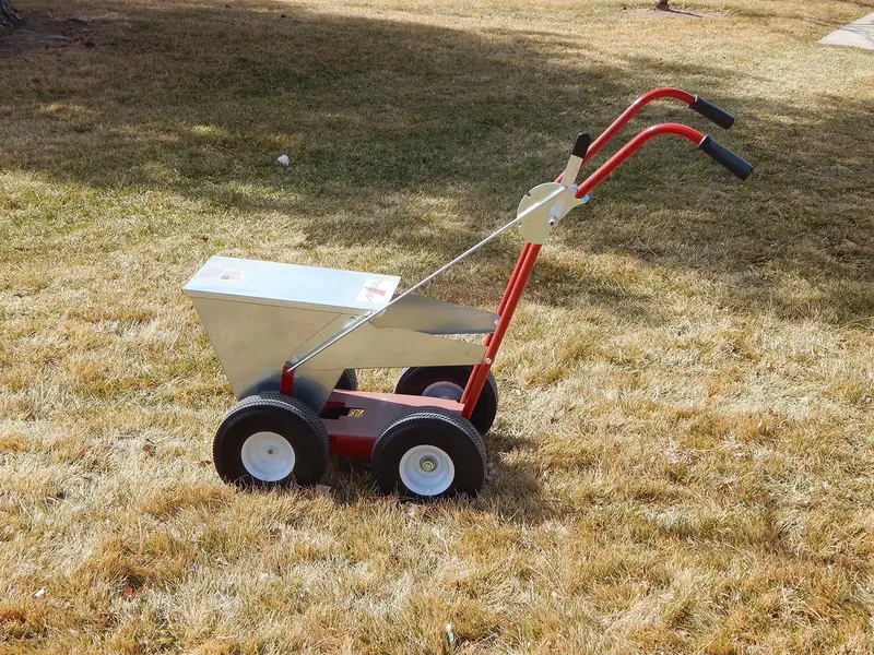 Newstripe NewLiner HD Dry Line Marker – 50 lb Galvanized Steel Field Marking Tool for Baseball, Track & Events (2" or 4" Lines)