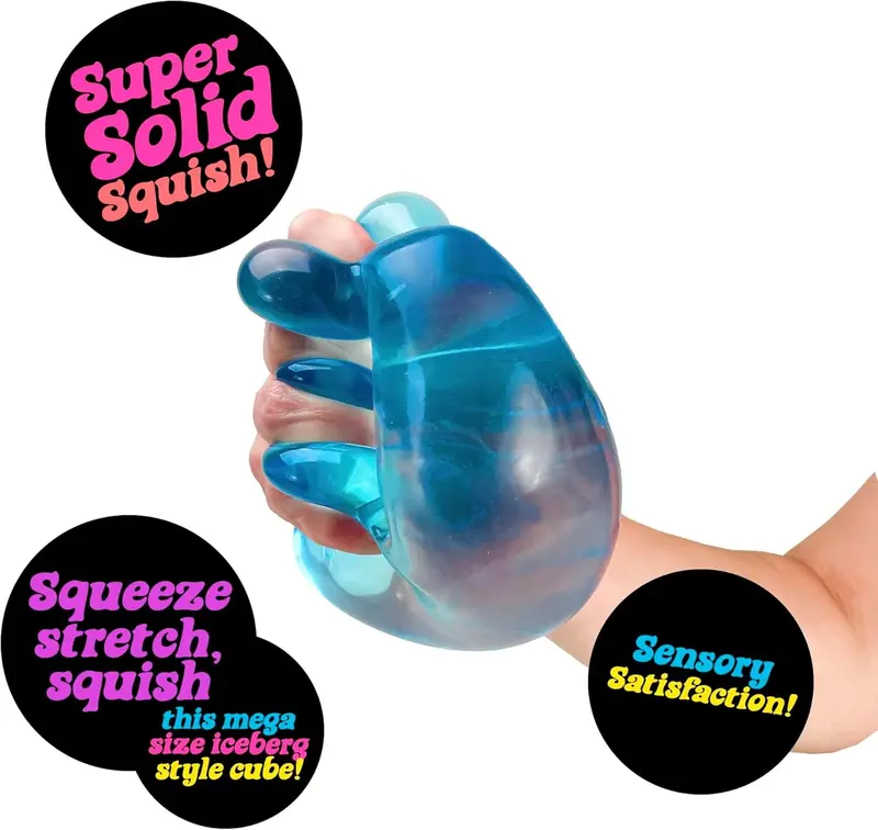 Nice Berg Square Sensory Toy in Blue – Calming Tactile Tool for Children Ages 3+