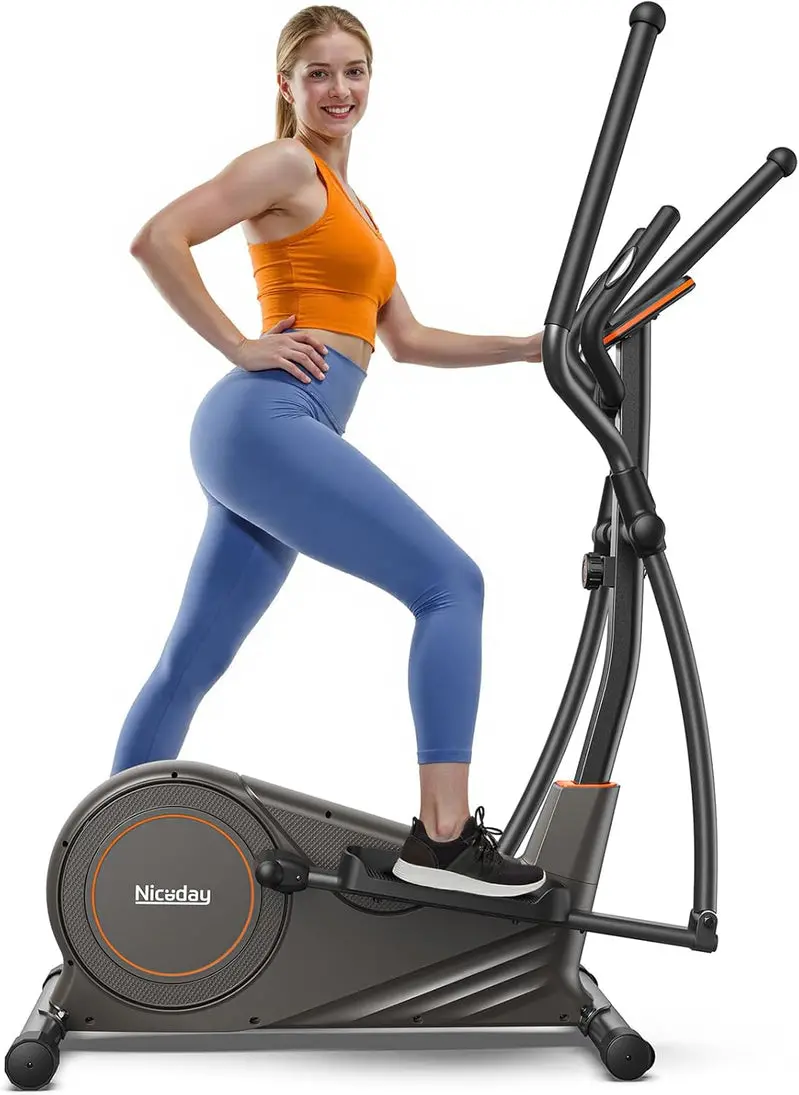 Niceday Elliptical Trainer – 20-Inch Stride, 16 Resistance Levels, 500-Pound User Capacity