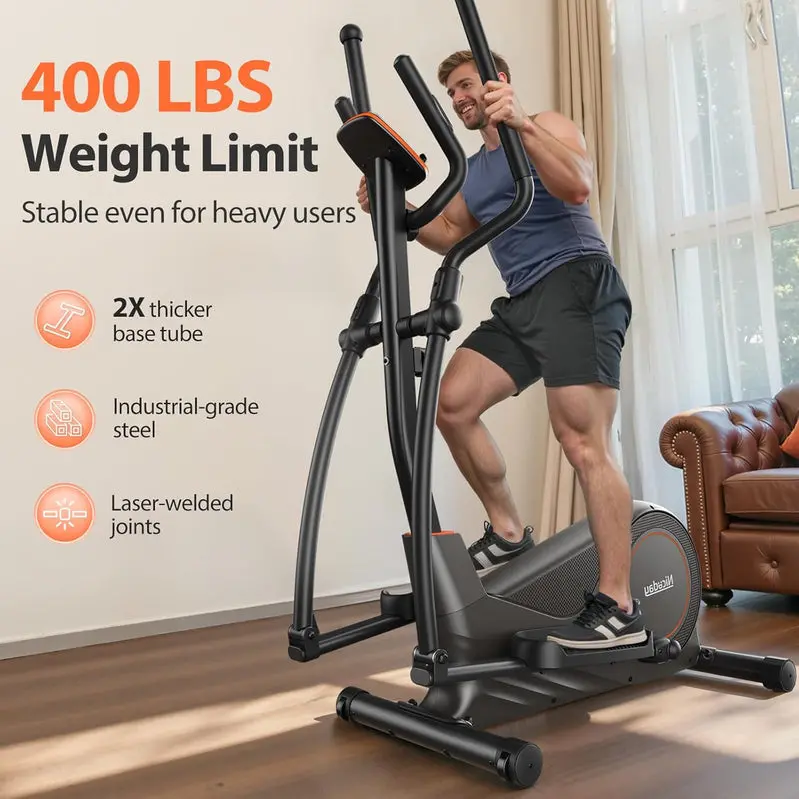 Niceday Elliptical Trainer – 20-Inch Stride, 16 Resistance Levels, 500-Pound User Capacity
