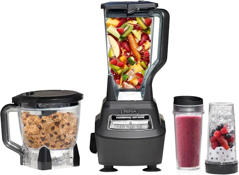Ninja BL770 Mega Kitchen System – 1500W Blender & Food Processor with 72-Oz Pitcher, 64-Oz Bowl, and Two 16-Oz To-Go Cups