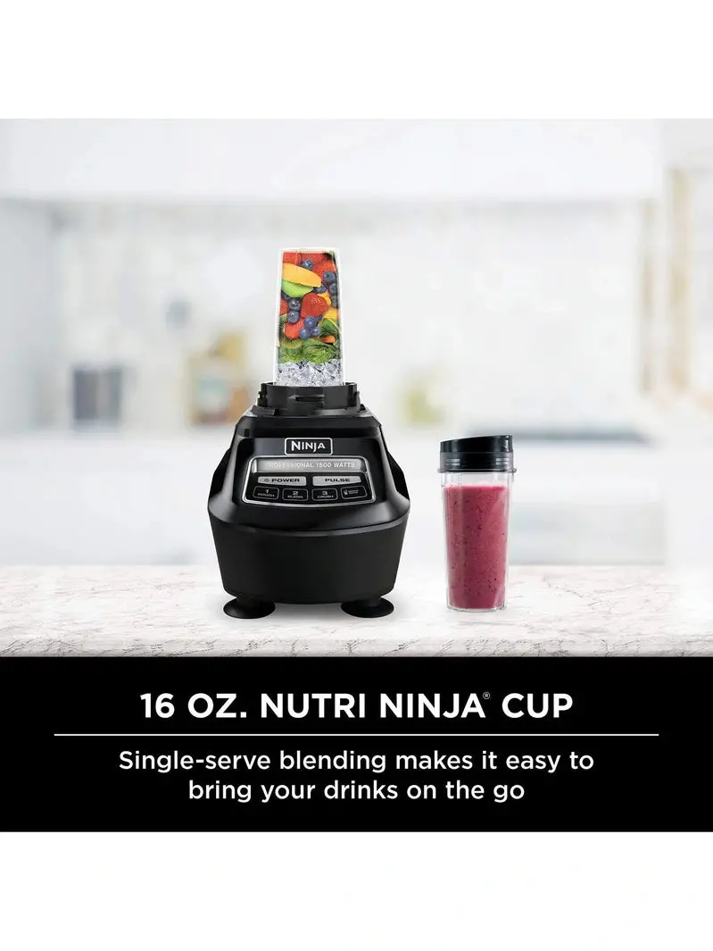 Ninja BL770 Multi-Function Kitchen System – Smoothie, Dough, Chop, and Blend Capabilities with Full Accessory Set