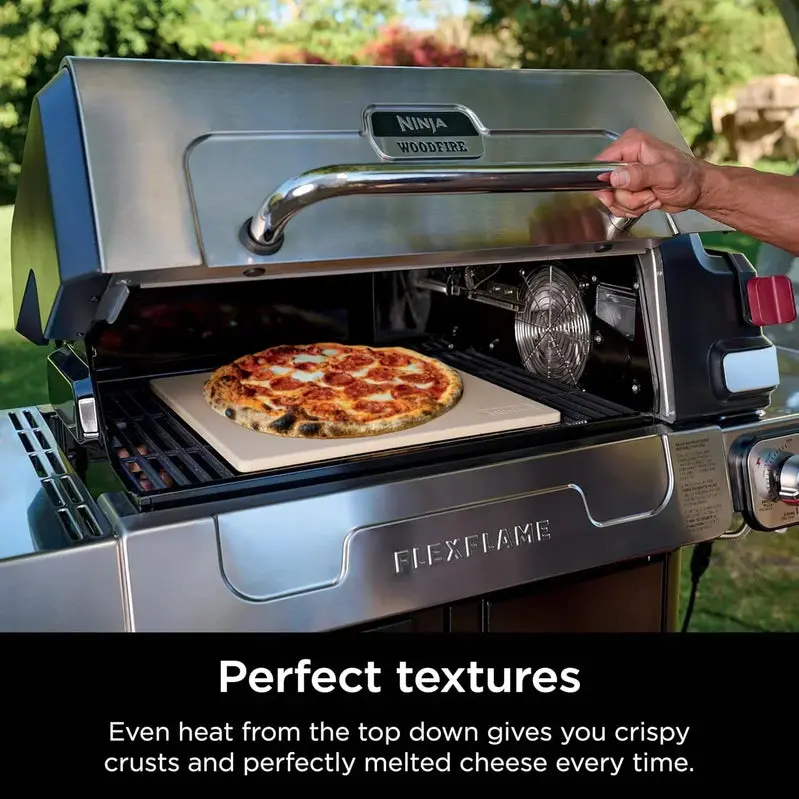 Ninja FlexFlame PG301 Grill & Smoker – 5-in-1 Electric/Propane System with Digital Controls, Griddle, and Pizza Function