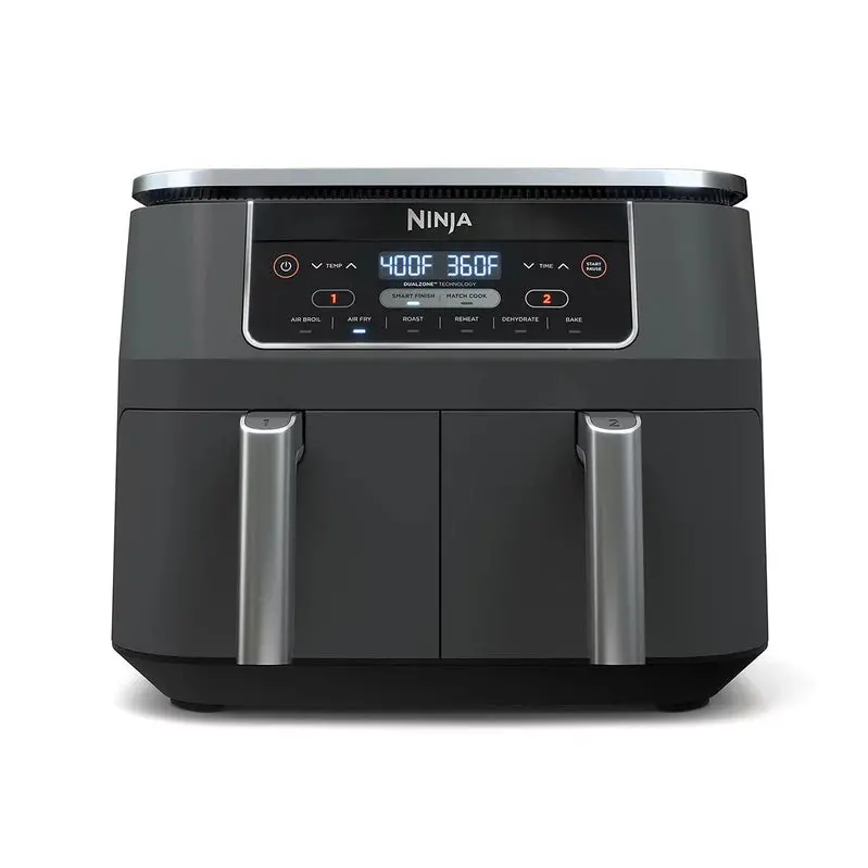 Ninja Foodi DualZone 8-Quart Air Fryer – Two-Basket Design with Six Cooking Functions