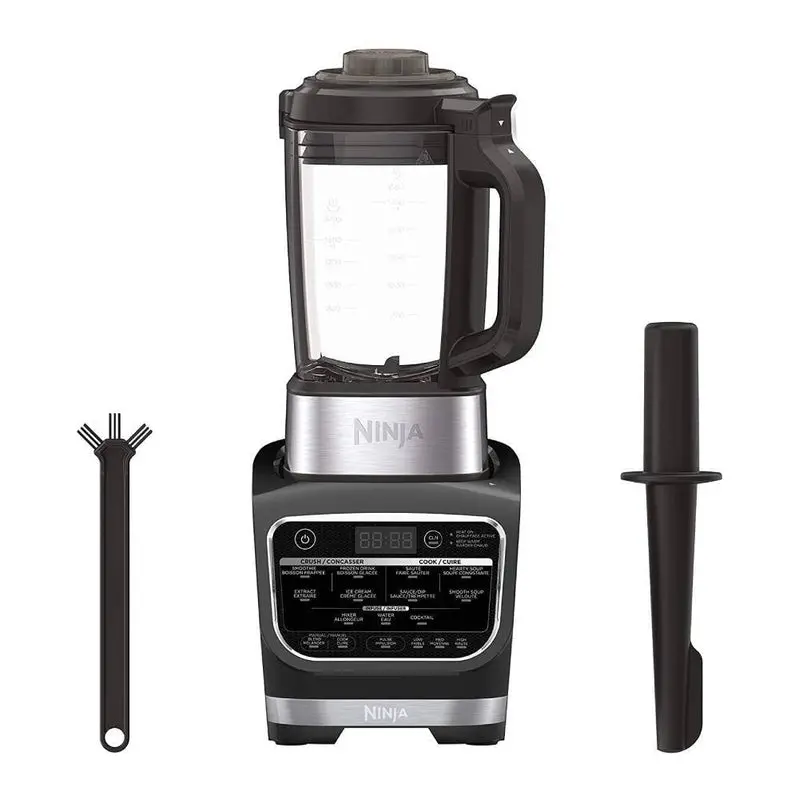 Ninja Foodi HB152 Cold & Hot Blender – 1400W, 64 oz Nonstick Glass Pitcher, Black