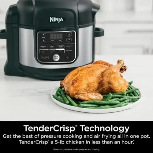 Ninja Foodi OS300 10-in-1 Pressure Cooker Air Fryer – 6.5-Quart Stainless Steel Multicooker