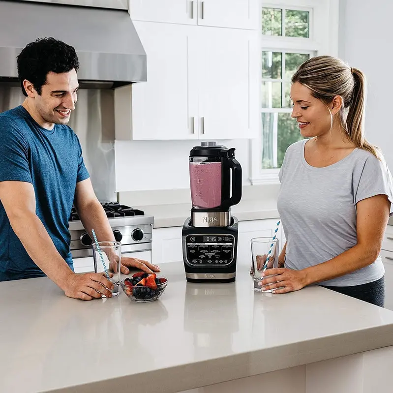 Ninja HB152 Foodi Dual-Temp Blender – 1400 Peak Watts, 64 oz Heat-Resistant Glass Pitcher, Matte Black