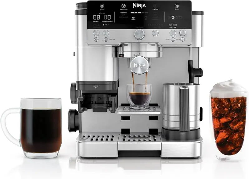 Ninja Luxe Café ES601 Espresso & Drip Coffee Maker – Dual-Brew Technology for Barista-Style Drinks