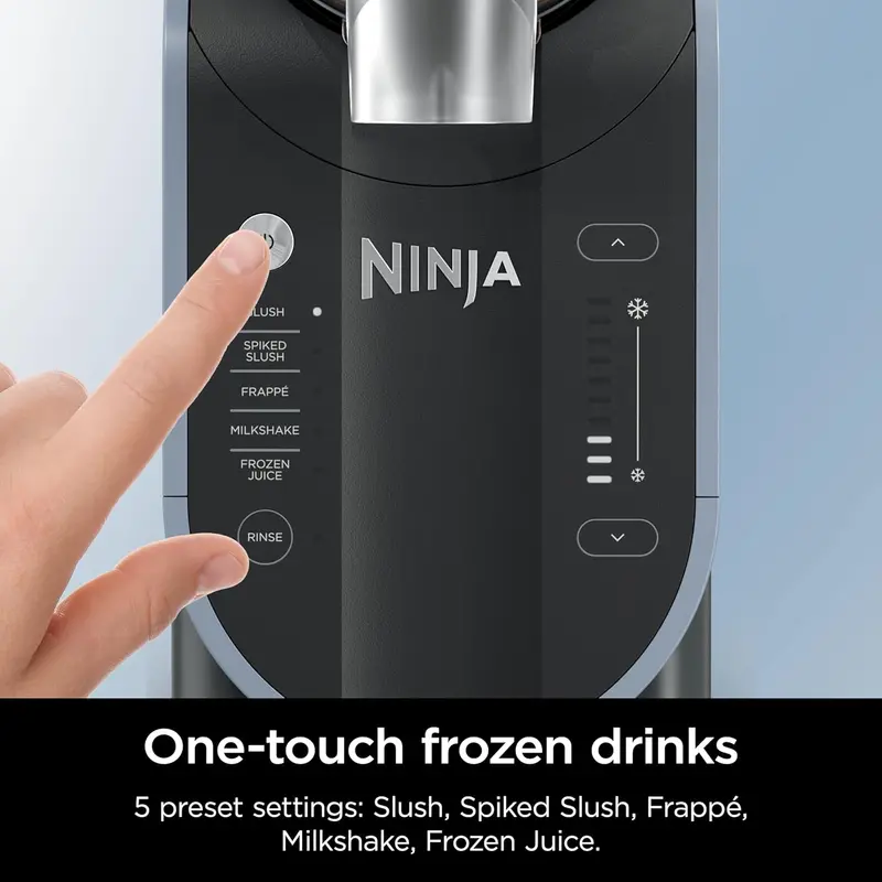 Ninja SLUSHi Frozen Drink Maker – 88-Ounce Capacity with 5 Preset Programs and Sleek Black Design