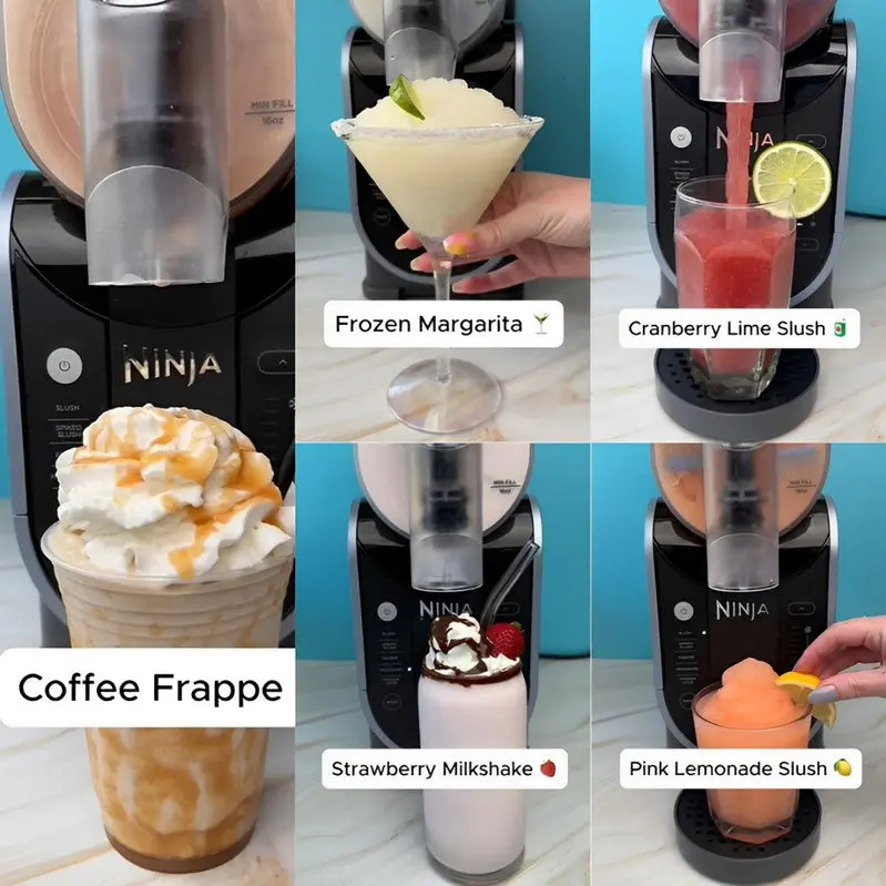 Ninja SLUSHi™ Pro Frozen Drink System – Commercial-Style Performance, Intuitive Controls, Stylish Black Build