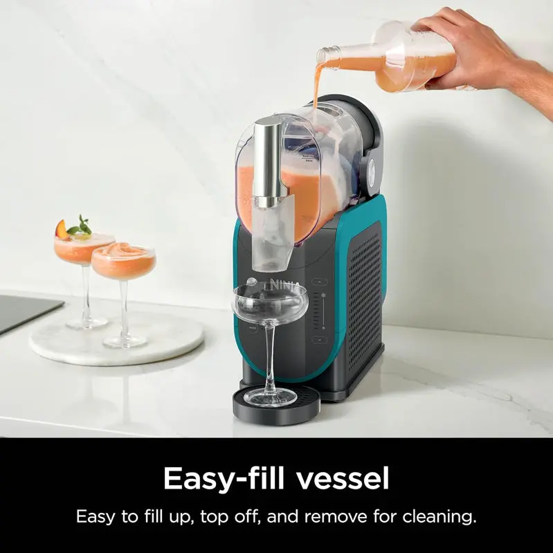 Ninja SLUSHi RapidChill Frozen Beverage Maker – Fast-Cooling Slushie & Drink Machine, Sleek Black Finish