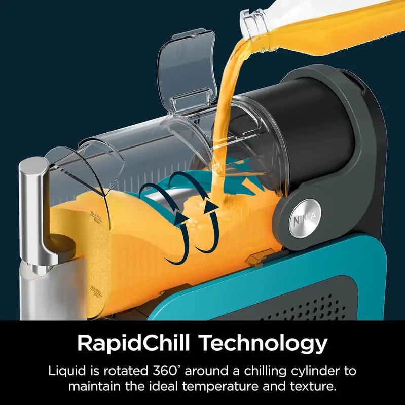 Ninja SLUSHi RapidChill Frozen Beverage Maker – Fast-Cooling Slushie & Drink Machine, Sleek Black Finish