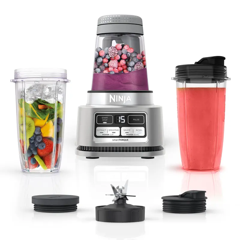 Ninja SS101 SmartTORQUE Multi-Function Blender – Stainless Steel Countertop Kitchen Appliance