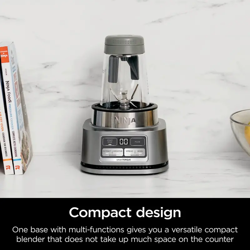 Ninja SS101 SmartTORQUE Multi-Function Blender – Stainless Steel Countertop Kitchen Appliance
