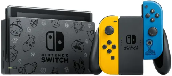 Nintendo Switch Fortnite Wildcat Edition Bundle with Themed Joy-Cons & 2000 V-Bucks