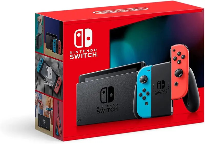 Nintendo Switch Handheld Console — Neon Blue & Red Joy-Con Edition