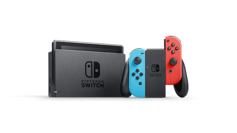 Nintendo Switch Handheld Console — Neon Blue & Red Joy-Con Edition 2