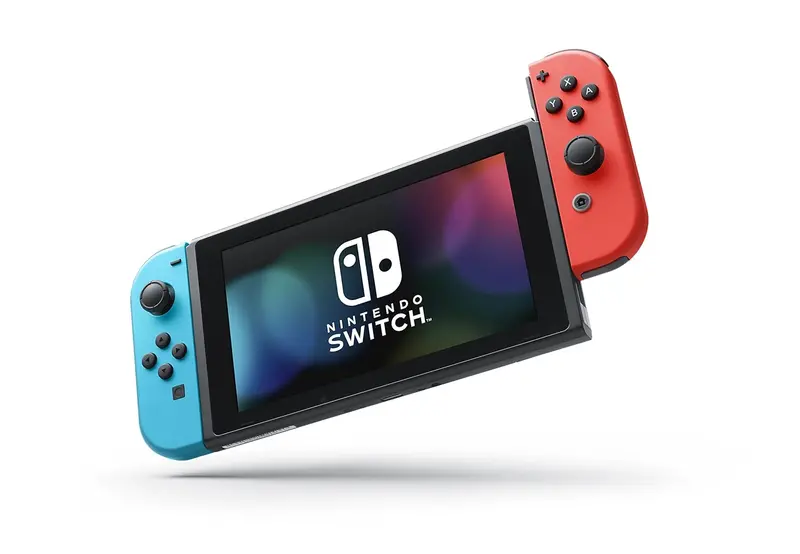 Nintendo Switch Handheld Console — Neon Blue & Red Joy-Con Edition