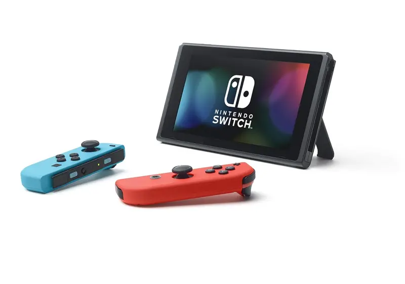 Nintendo Switch Handheld Console — Neon Blue & Red Joy-Con Edition