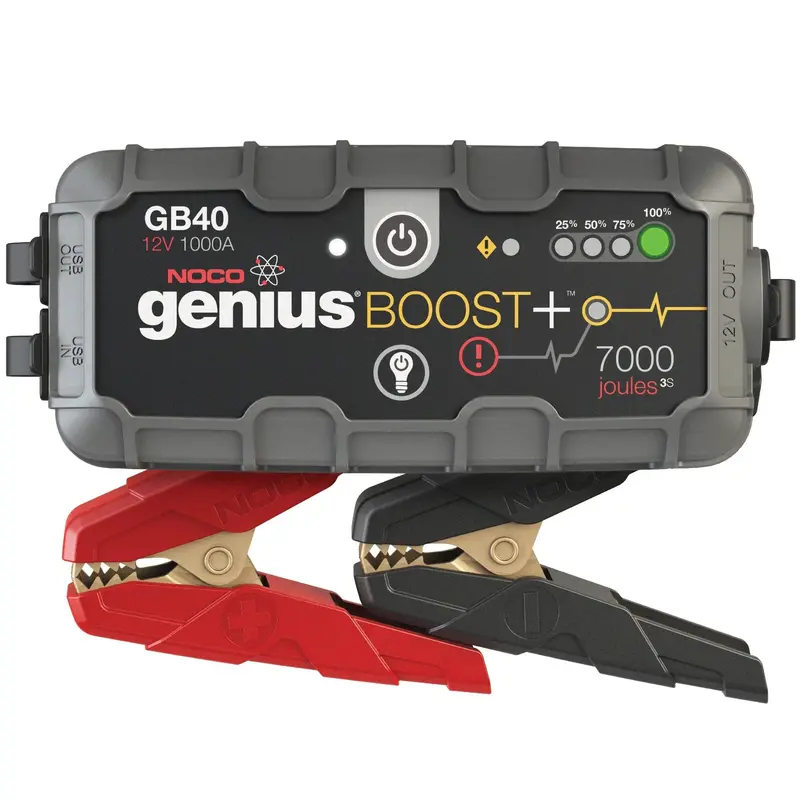 NOCO Boost Plus GB40 Lithium Jump Starter – 1000A Peak, Safe for Gas/Diesel Engines up to 6L/3L
