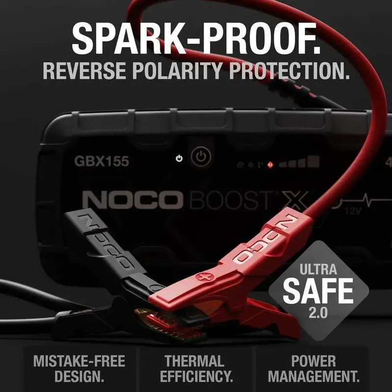 NOCO GBX155 Boost X Lithium Jump Starter – 12V, 4250 Amp, Ultra-Compact Portable Power Pack
