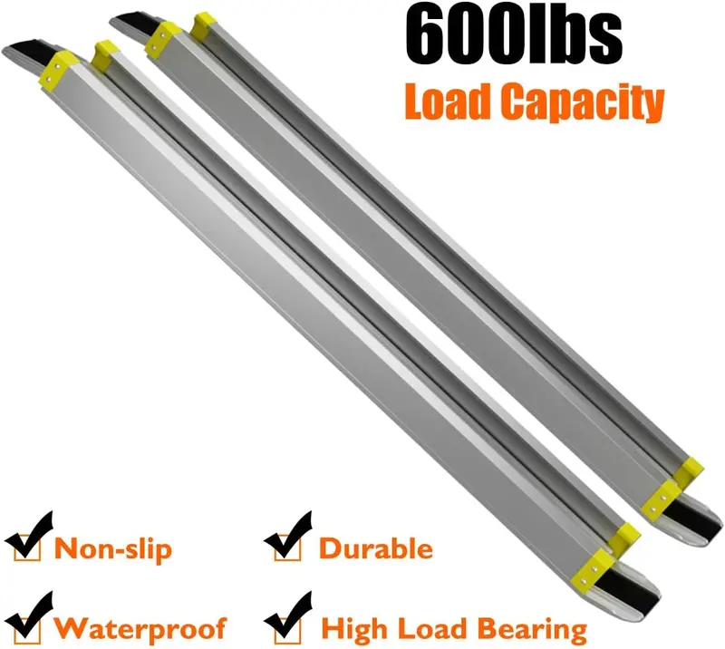 Non-Slip Adjustable Aluminum Ramp Set – Portable Step Assistance Solution