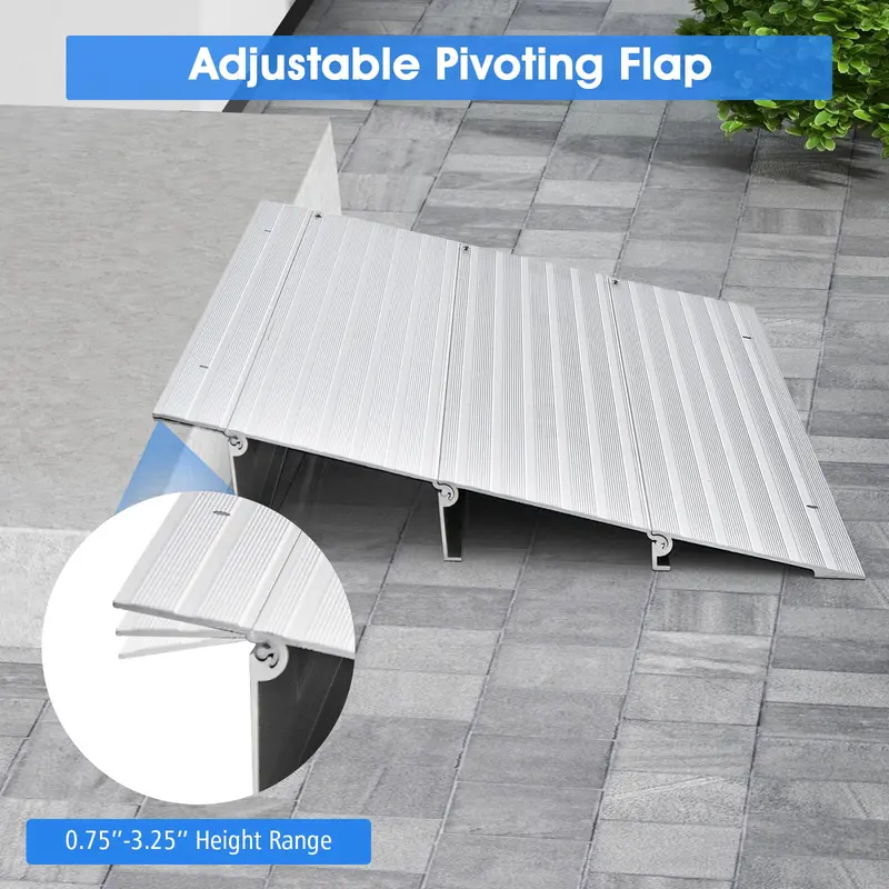 Non-Slip Doorway Threshold Ramp – 3-Inch Rise for Smooth Transitions