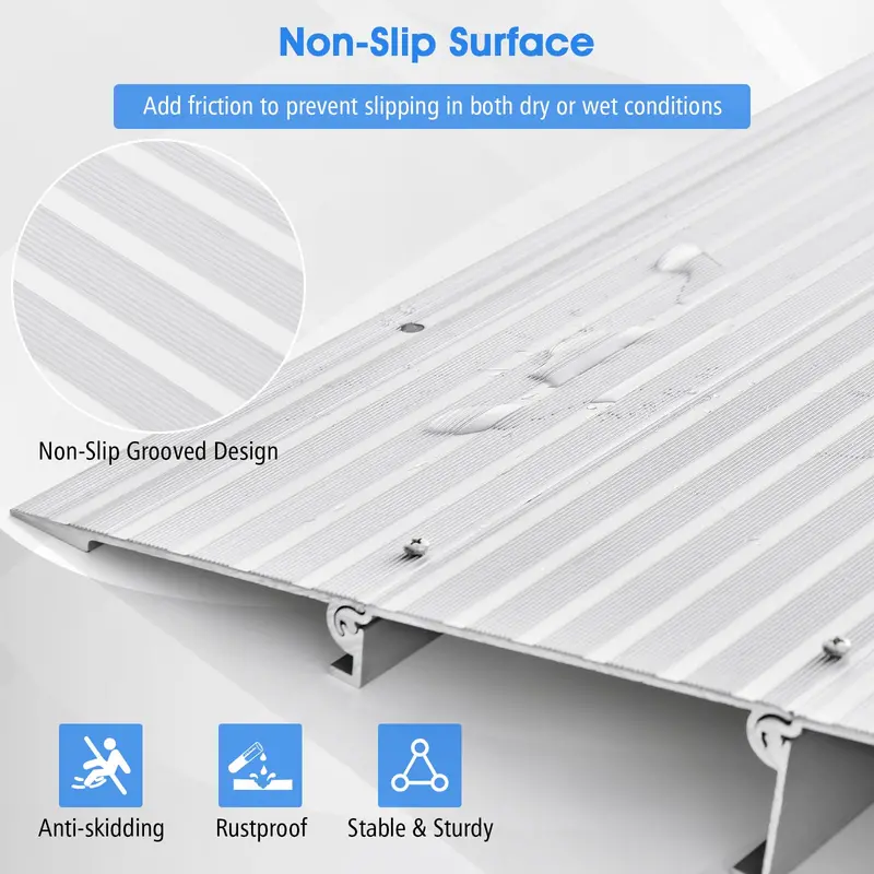 Non-Slip Doorway Threshold Ramp – 3-Inch Rise for Smooth Transitions
