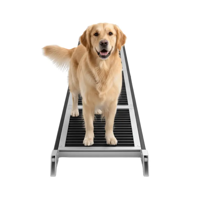 Non-Slip Folding Dog Ramp – Textured Rug Surface for SUVs, Trucks & High Vehicles