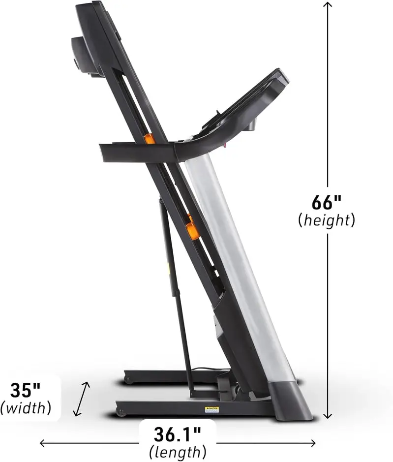 NordicTrack T-Series Treadmill – Space-Saving Design, Adjustable Incline, Bluetooth Connectivity, Home Fitness Console