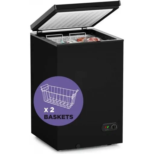 Northair 3.5 Cu Ft Compact Chest Freezer – Quiet Operation, 7-Tier Temp Control, Dual Baskets