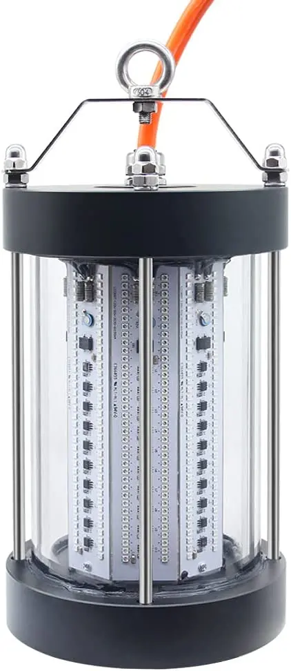 NS 500W Underwater Fishing Light – 35,000 Lumens, IP68 Waterproof, AC110V Night Fish Attractor for Boats & Docks