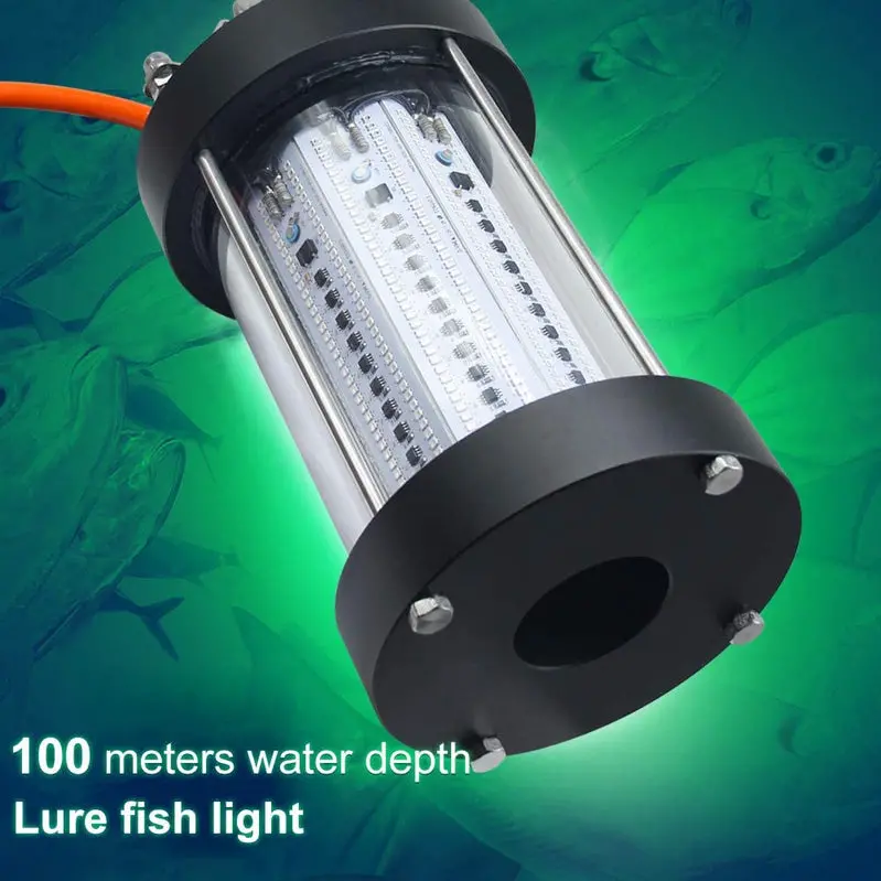NS 500W Underwater Fishing Light – 35,000 Lumens, IP68 Waterproof, AC110V Night Fish Attractor for Boats & Docks