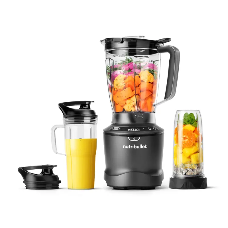 nutribullet SmartSense Blender Combo – 1400W High-Performance Motor, Gunmetal Finish, Precision Blending Technology