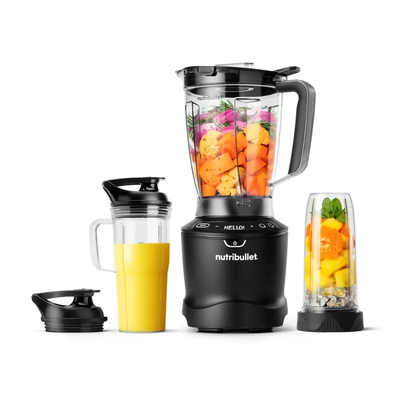 nutribullet SmartSense Blender Combo – 1400W High-Performance Motor, Gunmetal Finish, Precision Blending Technology