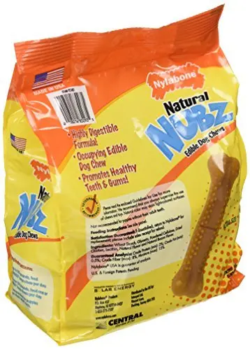 Nylabone Natural Nubz Edible Dog Chew Pack – 22 Count, Dental-Cleaning Formula, Two 5.2 lb Boxes for Small to Medium Breeds