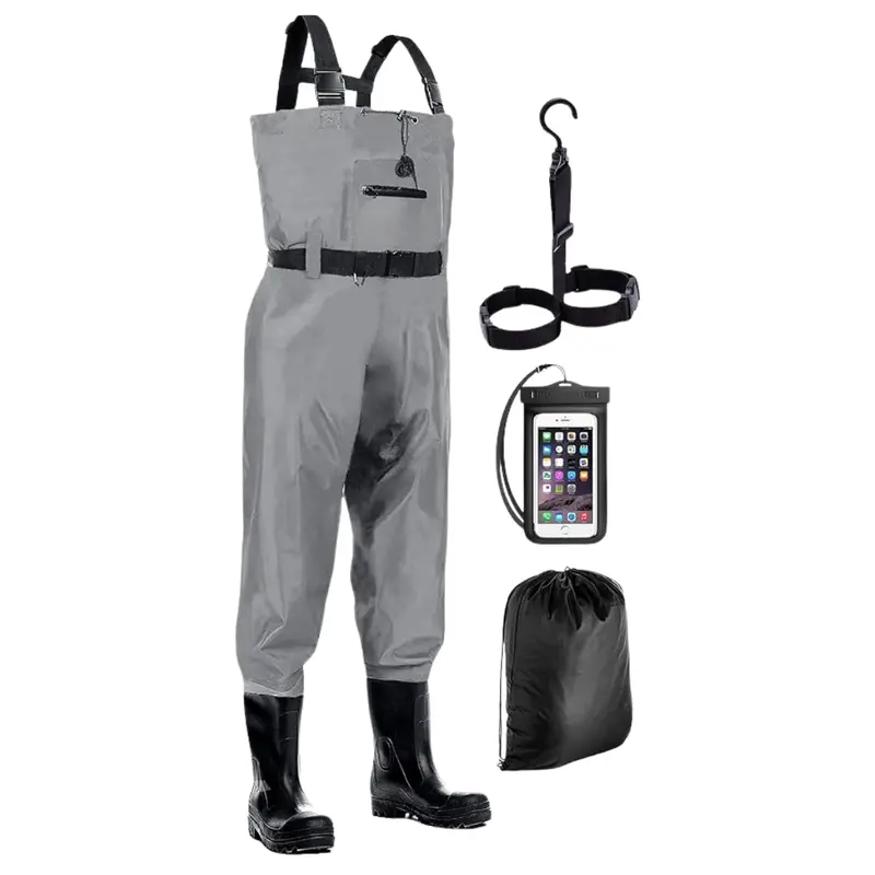 Nylon Chest Waders – Lightweight Waterproof Hunting & Fishing Gear with Integrated Boots