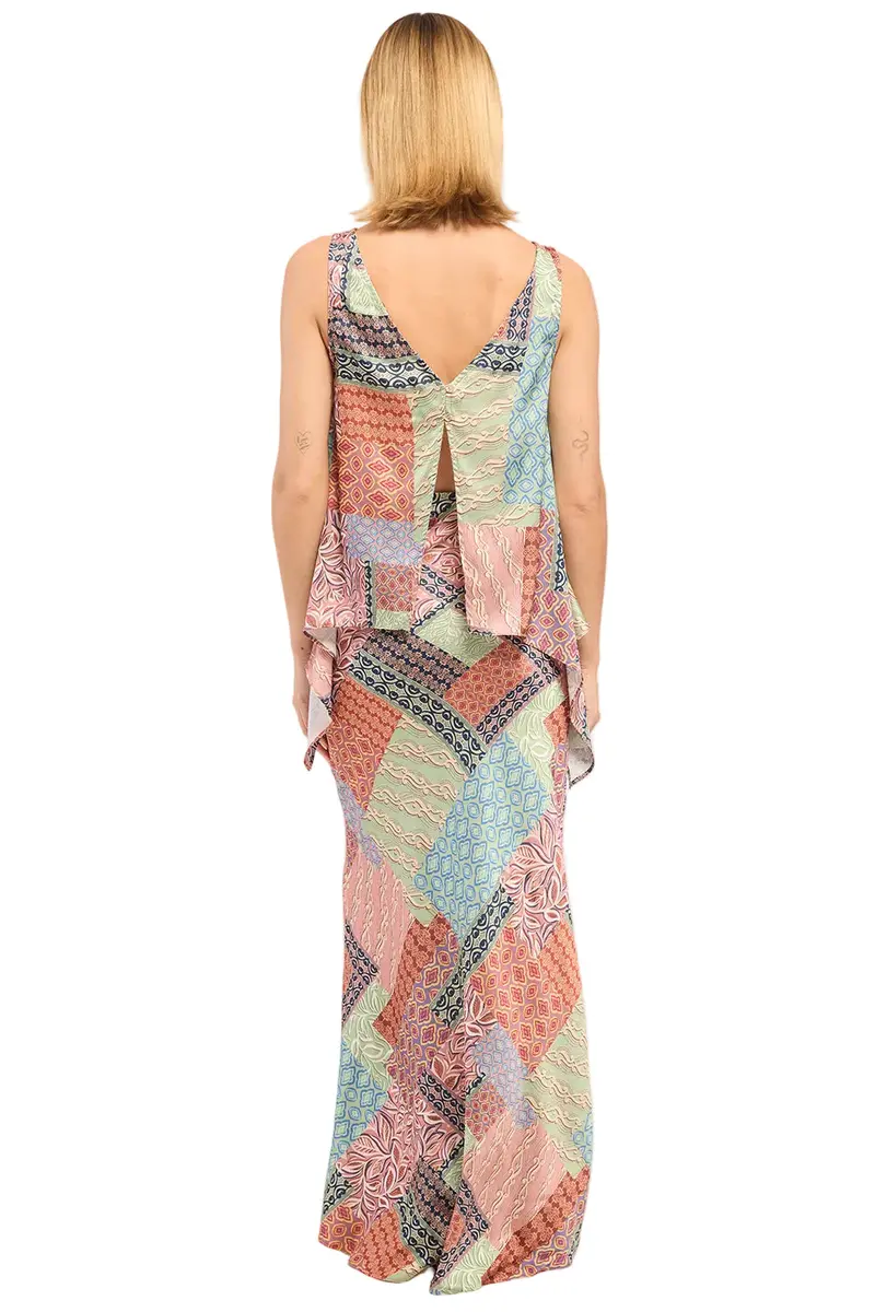 Oasis Satin Asymmetrical Top – Draped One-Shoulder Blouse with Fluid Silhouette and Lustrous Finish